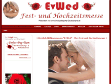 Tablet Screenshot of evwed.fest-und-hochzeitsmesse.de